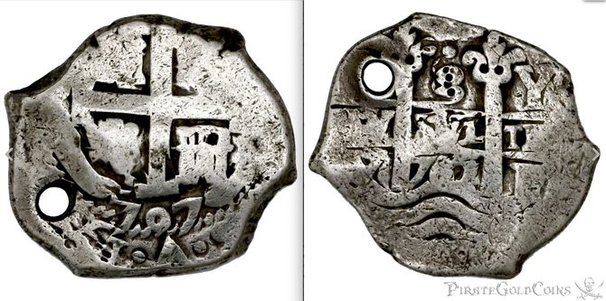 Bolivia 8 Reales 1707 "Double Date" to be Jewelry