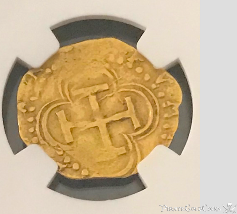 Spain 1 Escudo 1516-56 "Full Cross" NGC 45 4