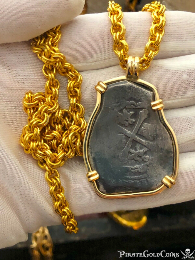 Mexico 8 Reales 1714 "from the 1715 Fleet Shipwreck" Pendant 2