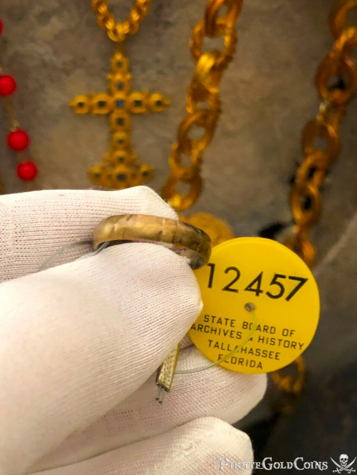 1715 Fleet Shipwreck Ring with COA and State's Archival Tag 5