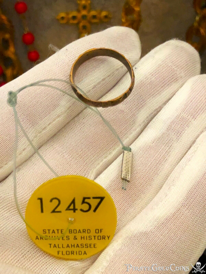 1715 Fleet Shipwreck Ring with COA and State's Archival Tag 7