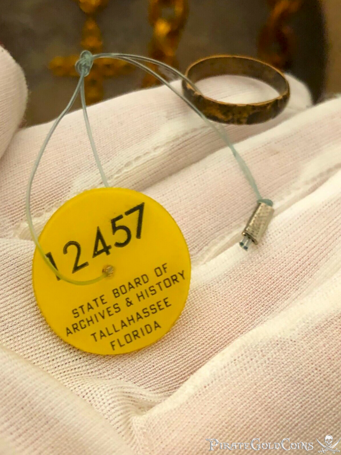 1715 Fleet Shipwreck Ring with COA and State's Archival Tag 8