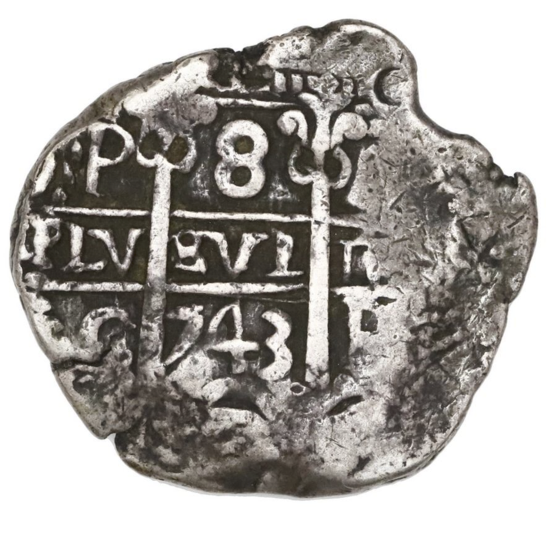 Bolivia 8 Reales 1743 "Dated- Philip IV" RAW 3