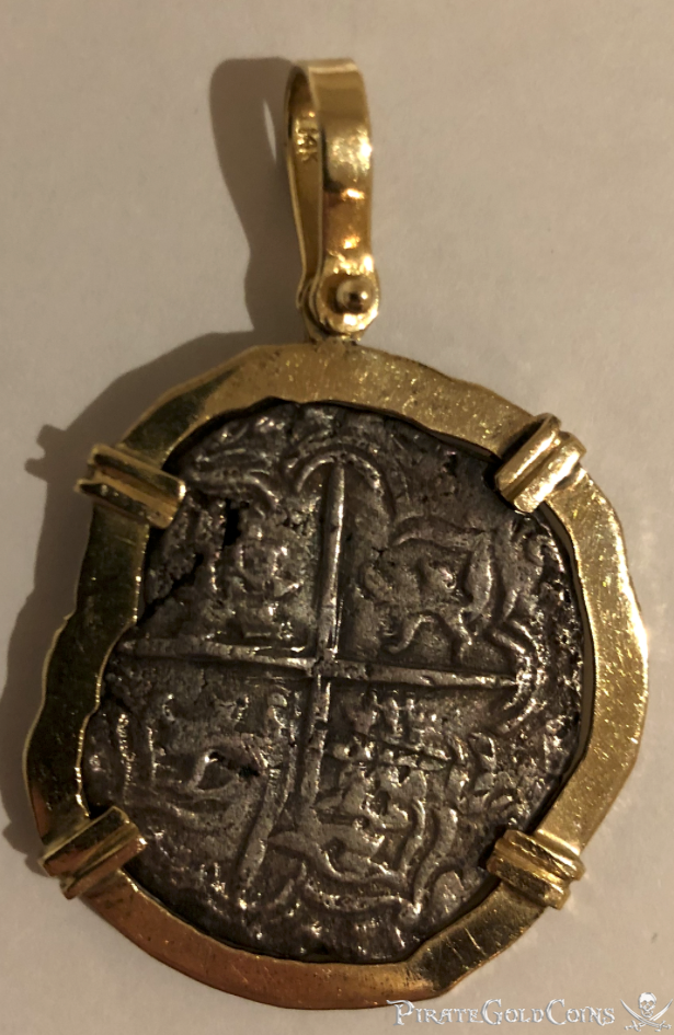 Bolivia 4 Reales 1598-1621 "from the Atocha Shipwreck" Pendant