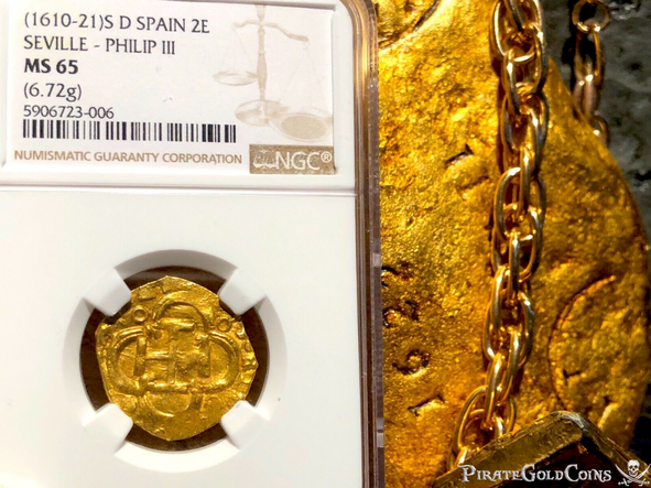 Spain 1598-21 2 Escudos 15