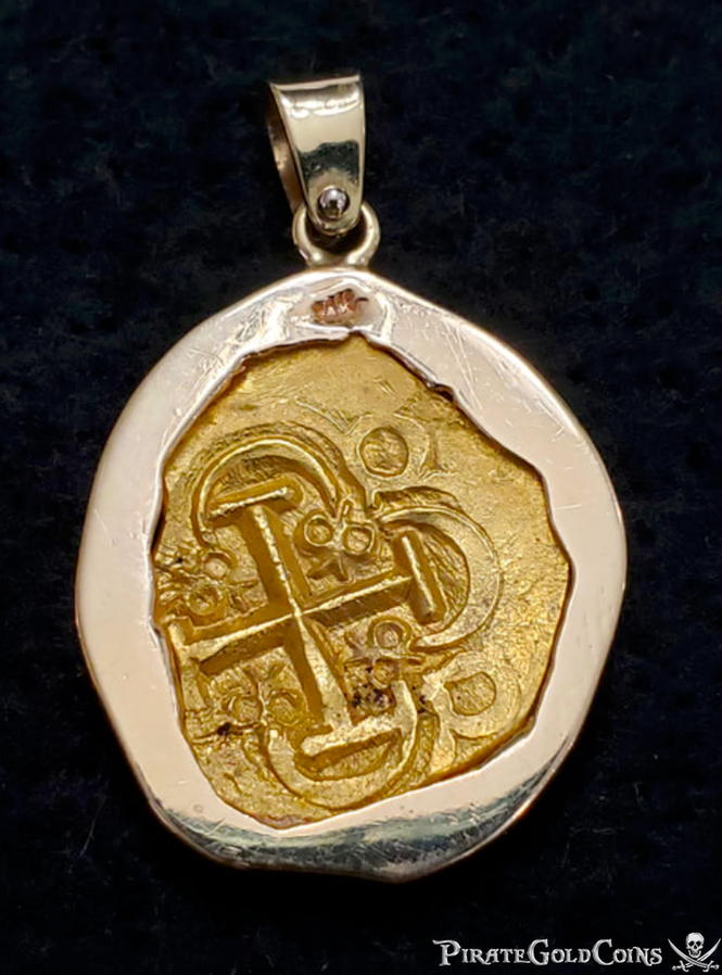 Colombia 2 Escudos 1694-13 "1715 Fleet Shipwreck" Pendant