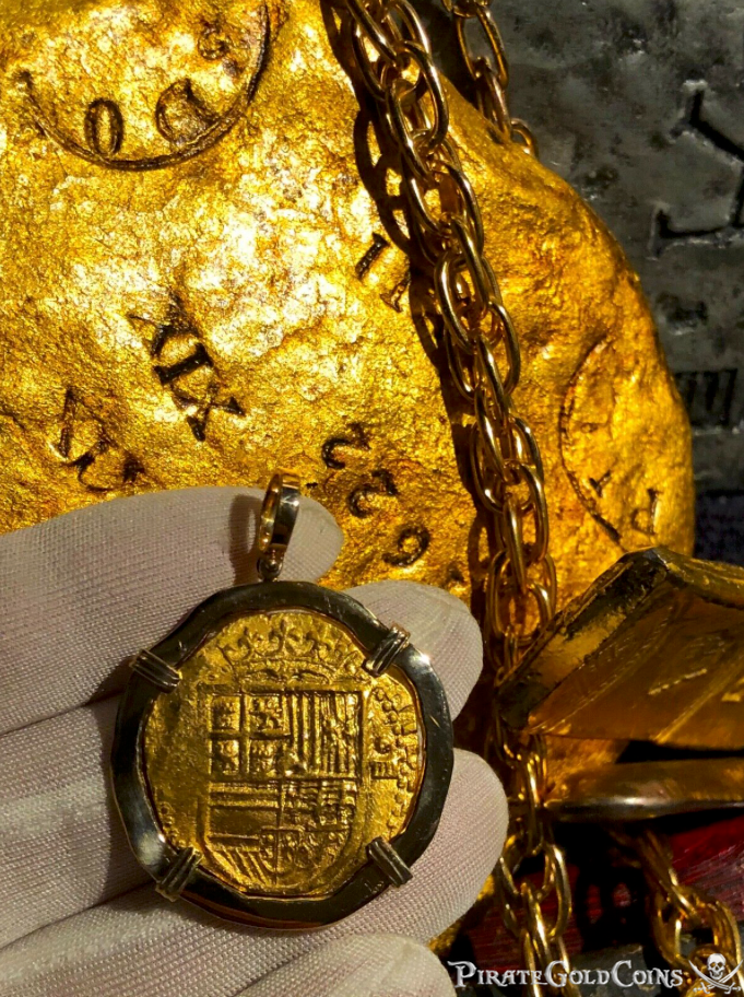 Spain 4 Escudos 1556-98 "Incredible Details!" Jewelry Treasure 6