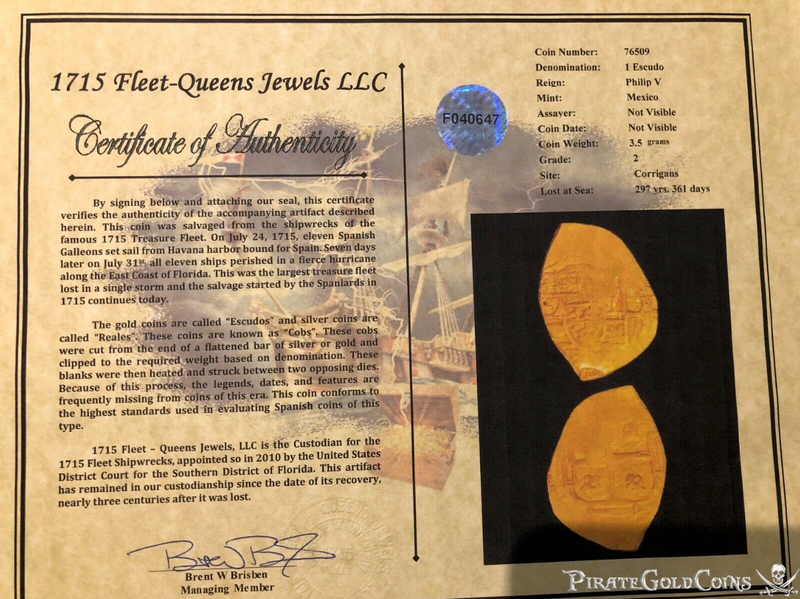 Mexico 1 Escudo 1705-10 "1715 Fleet Shipwreck" NGC 63 5