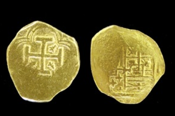 Colombia 2 Escudos 1694-1714 "1715 Fleet Shipwreck" with COA