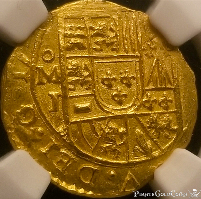 Mexico 2 Escudos 1714 "From 1715 Fleet Shipwreck" to be Jewelry