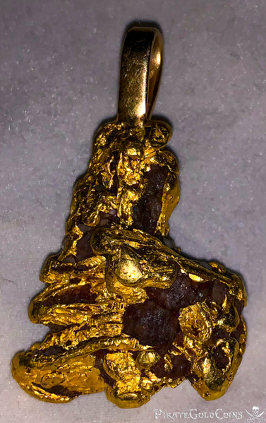 California 57 gram Gold Nugget Pendant!
