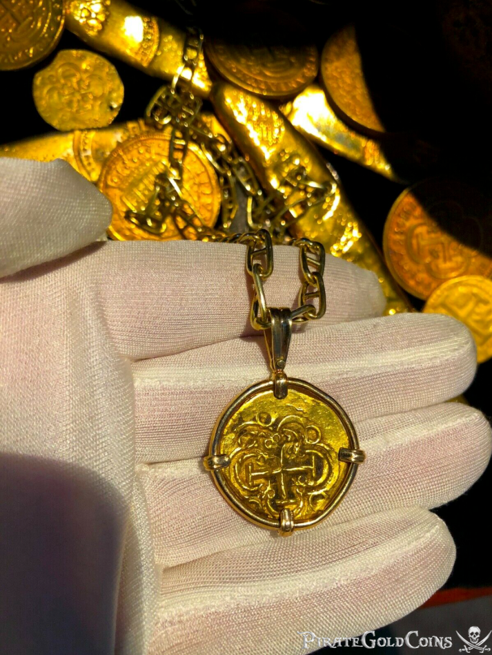 Colombia 2 Escudos 1694-1713 "1715 Fleet Shipwreck" Pendant