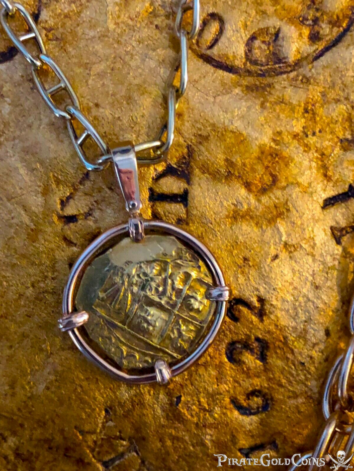 Colombia 2 Escudos 1694-1713 "1715 Fleet Shipwreck" Pendant 4