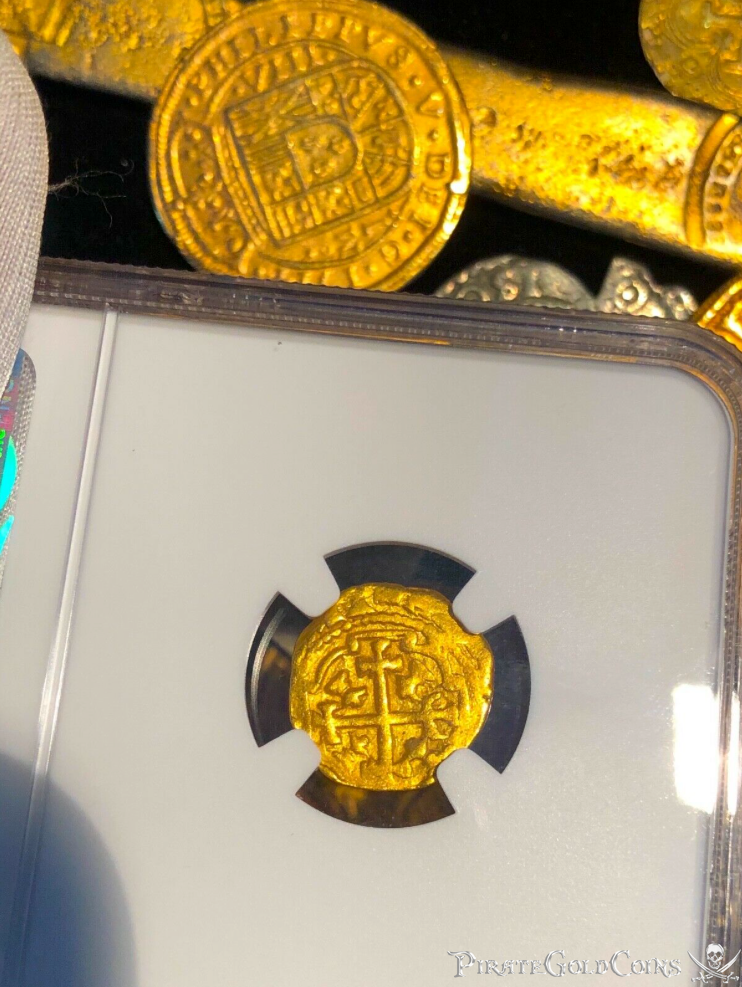 Mexico 1 Escudo 1712 "Dated! from the 1715 Fleet Shipwreck" NGC 53 2