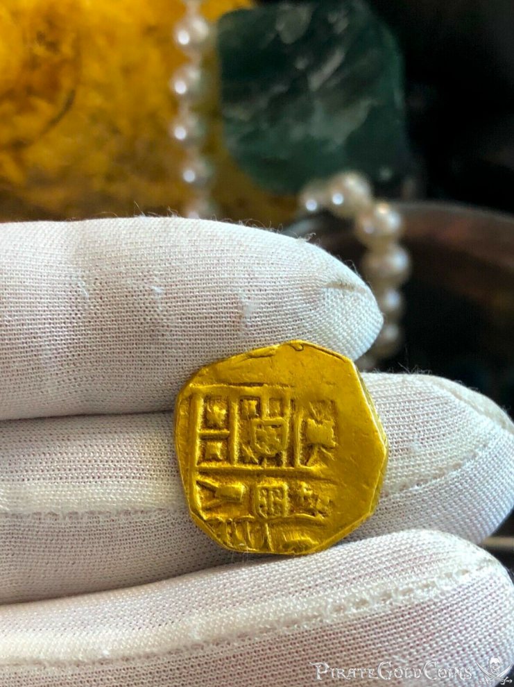 Spain 2 Escudos 1621-65 "Brute Style" RAW!  Great "Pirate Look" 6