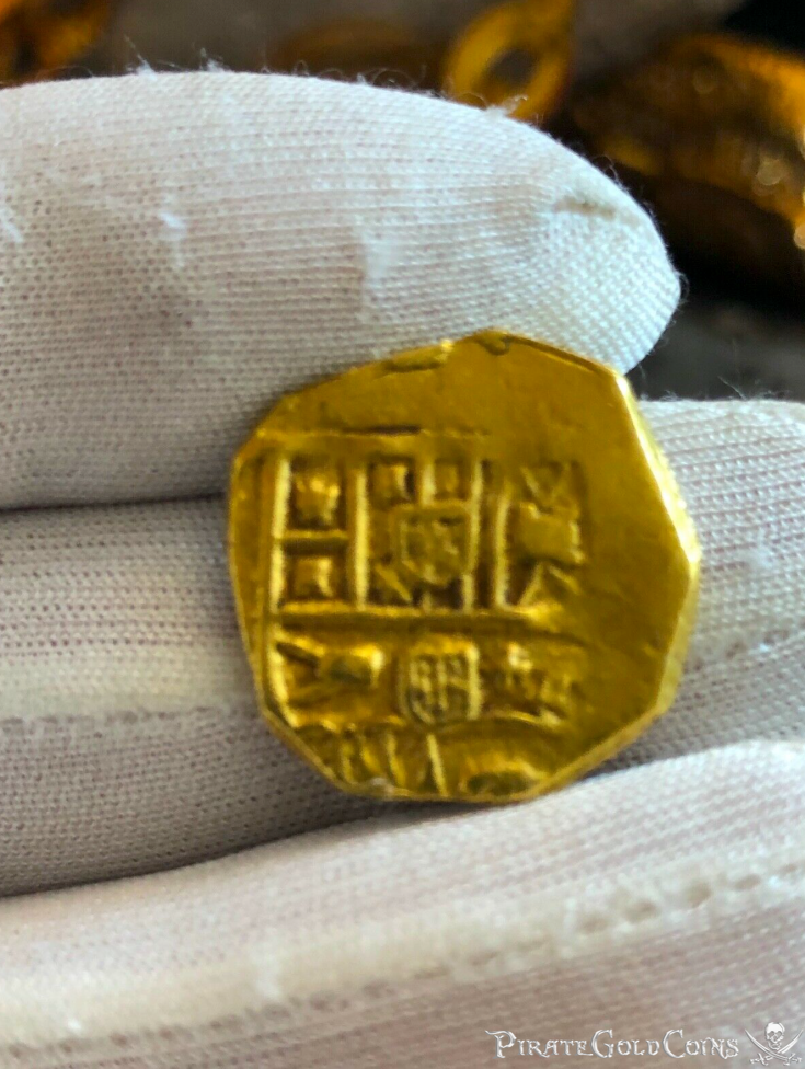 Spain 2 Escudos 1621-65 "Brute Style" RAW!  Great "Pirate Look" 3