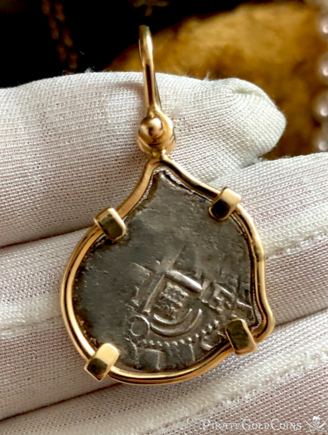 Bolivia 1 Real 1670 "Mel Fisher COA 1715 Fleet Shipwreck" Pendant