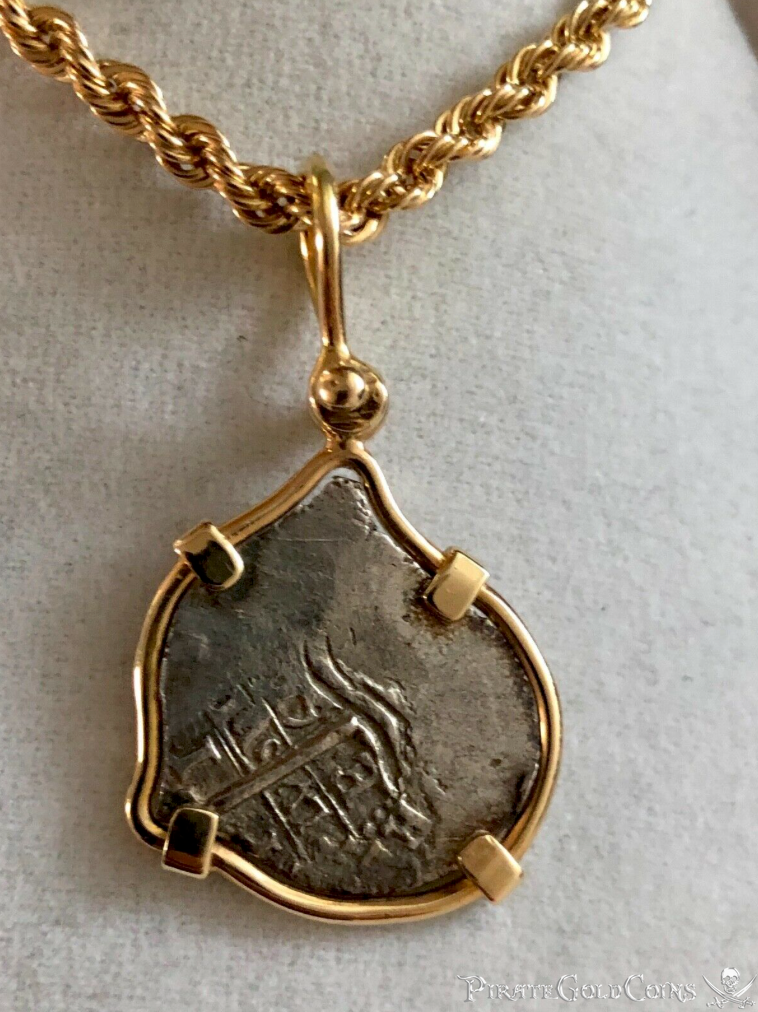 Bolivia 1 Real 1670 "Mel Fisher COA 1715 Fleet Shipwreck" Pendant 10