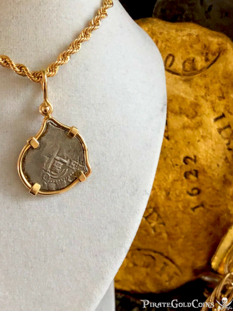 Bolivia 1 Real 1670 "Mel Fisher COA 1715 Fleet Shipwreck" Pendant 9