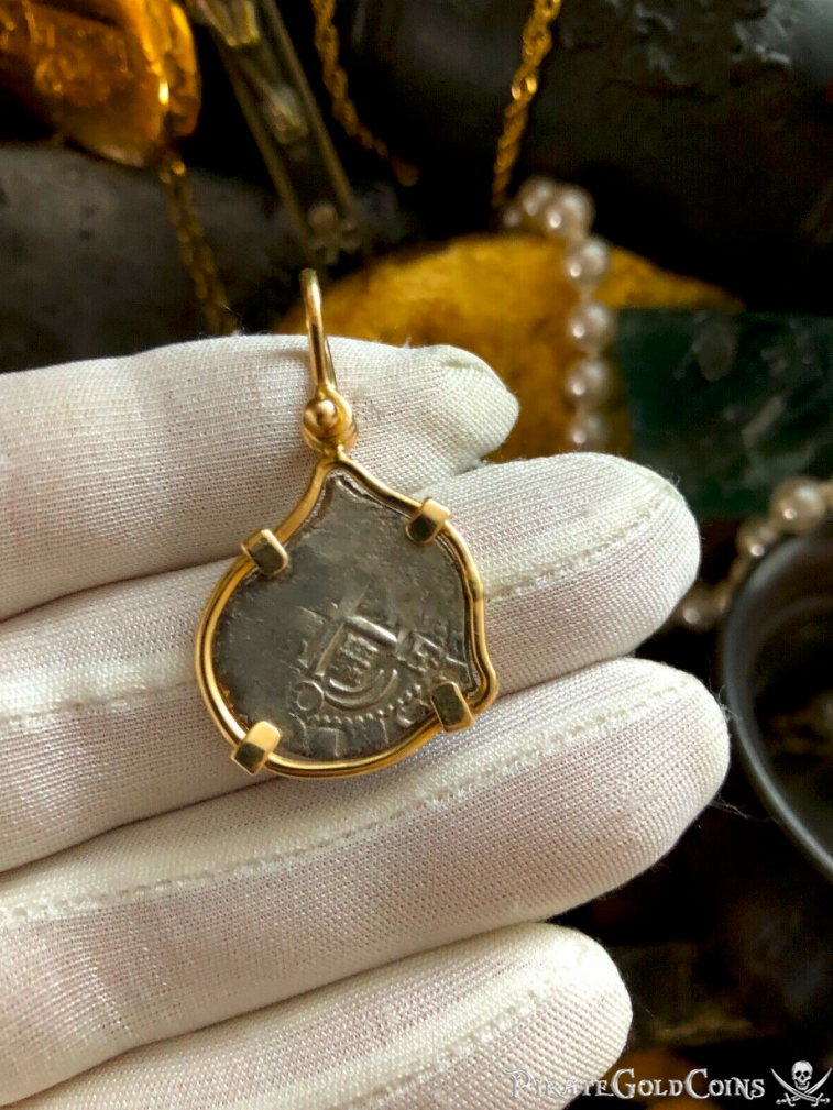 Bolivia 1 Real 1670 "Mel Fisher COA 1715 Fleet Shipwreck" Pendant 8