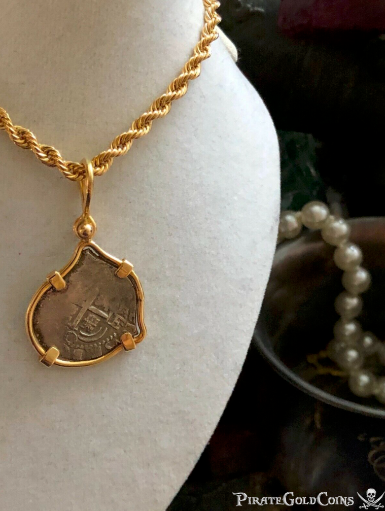Bolivia 1 Real 1670 "Mel Fisher COA 1715 Fleet Shipwreck" Pendant 2