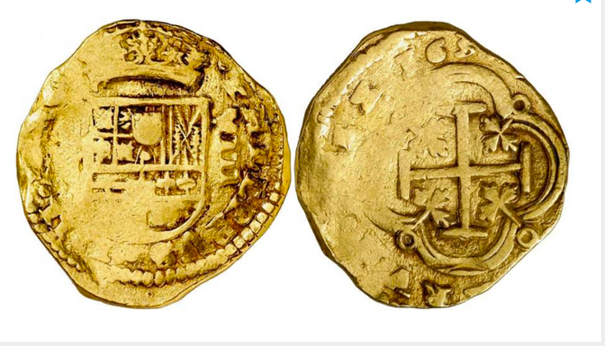 Spain 8 Escudos 1630 "Dated!" RAW - This piece encapsulates the "Pirate Era"
