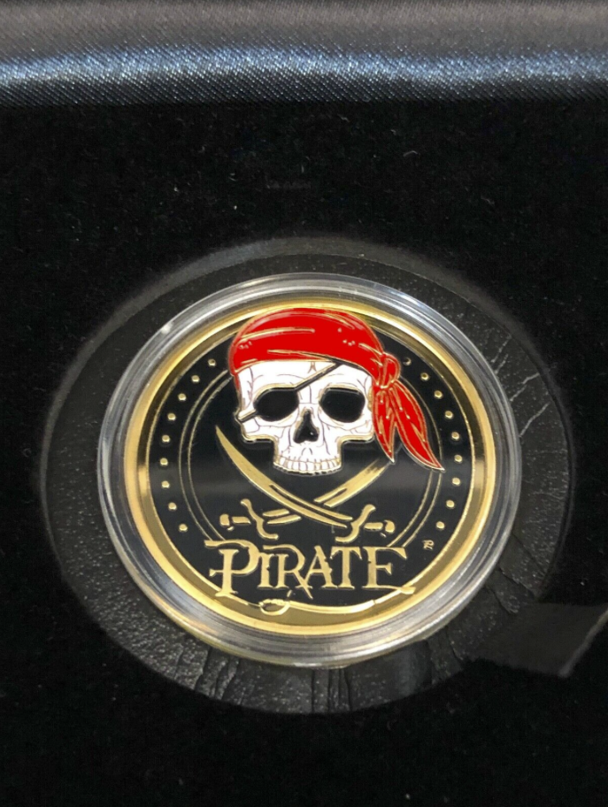 Pirate Gold Coins - Commemorative Piece with Treasure Map! 3