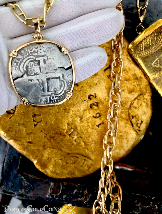 Bolivia 8 Reales 1714 "Double Dated from 1715 Fleet Shipwreck" Pendant