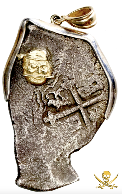 Mexico 8 Reales No Date from the "1715 Fleet Shipwreck" Pendant