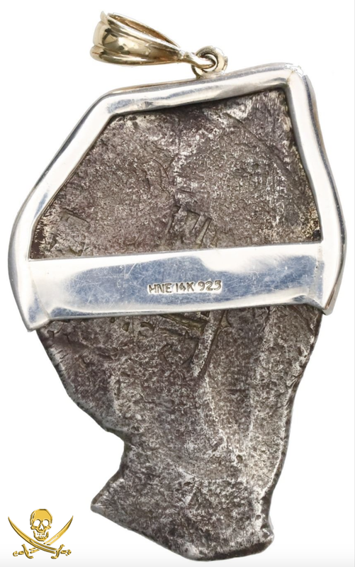Mexico 8 Reales No Date from the "1715 Fleet Shipwreck" Pendant 2