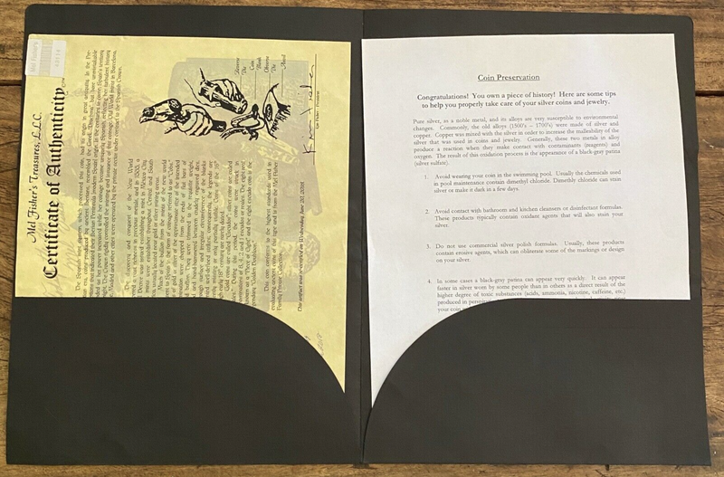 Spain 1 Escudos 1556-98 "Excellent Toning and Strike" in 18kt Bezel 8