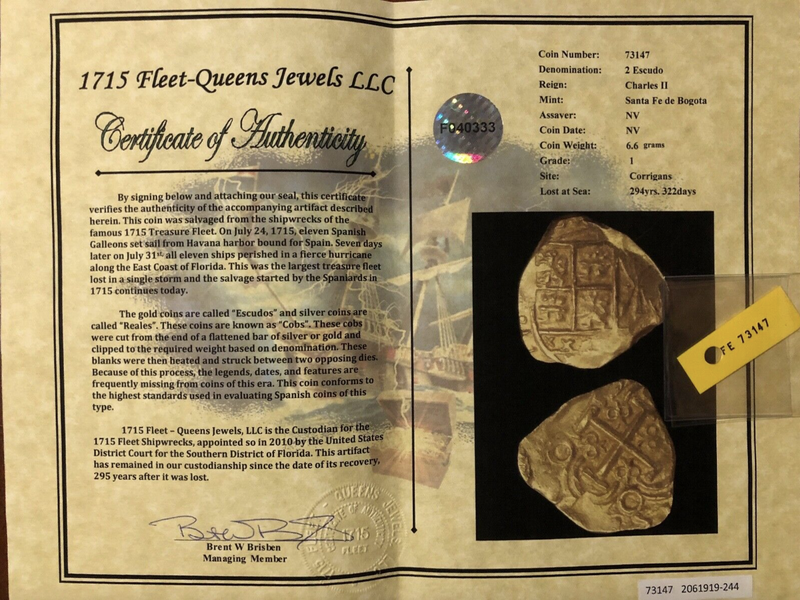 Colombia 2 Escudos 1694-1713 "Dated- from Cannon Find!!" NGC 63 7