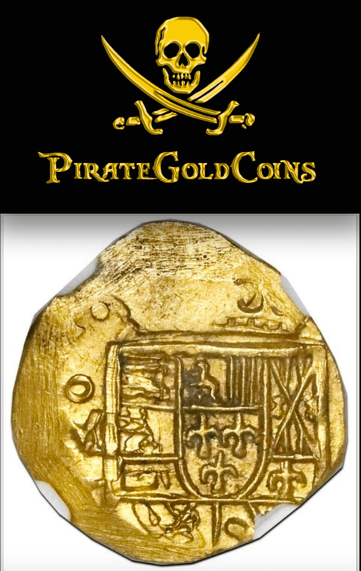 Mexico 1 Escudo 1714 "Fleet Shipwreck - Douglas Beach Find" NGC 61 2