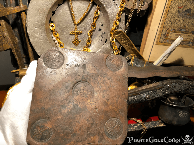 Money Plate Dated 1750 from Nicobar Shipwreck 1783