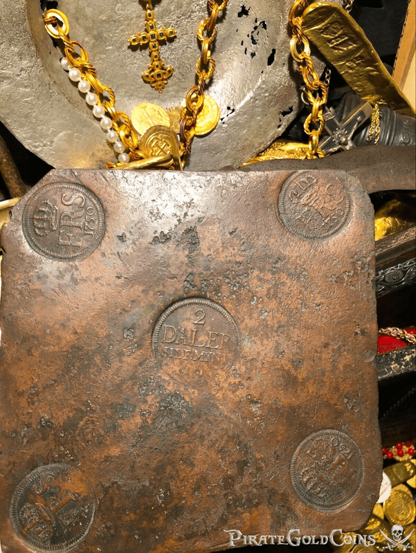 Money Plate Dated 1750 from Nicobar Shipwreck 1783 7