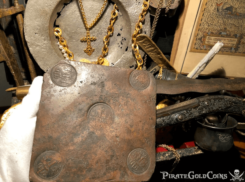 Money Plate Dated 1750 from Nicobar Shipwreck 1783 9