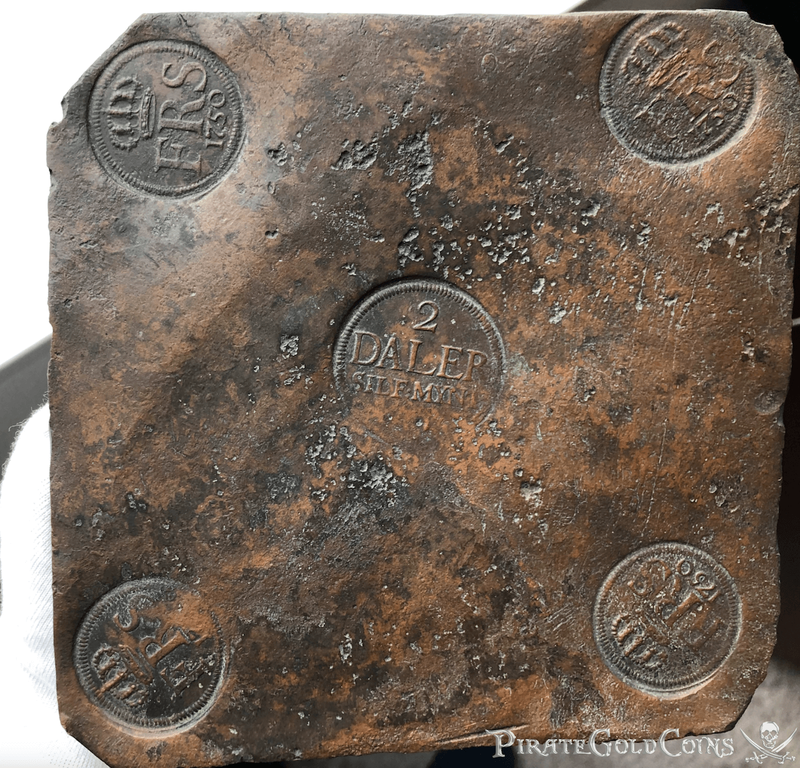 Money Plate Dated 1750 from Nicobar Shipwreck 1783 10