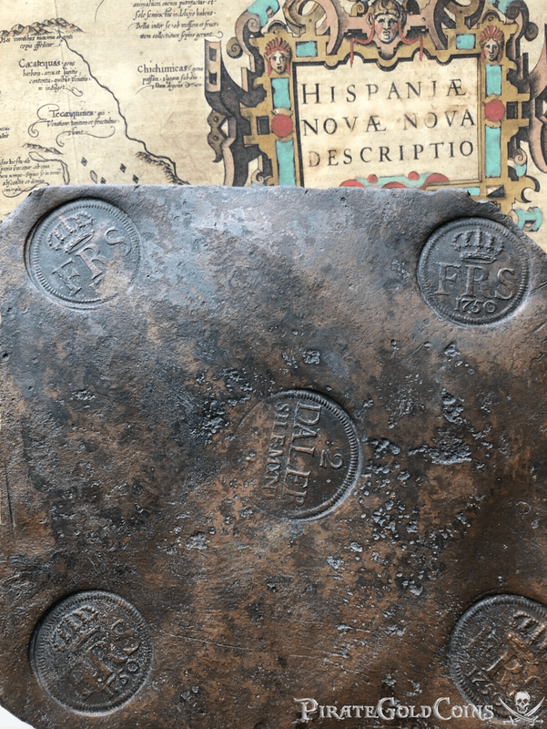 Money Plate Dated 1750 from Nicobar Shipwreck 1783 11