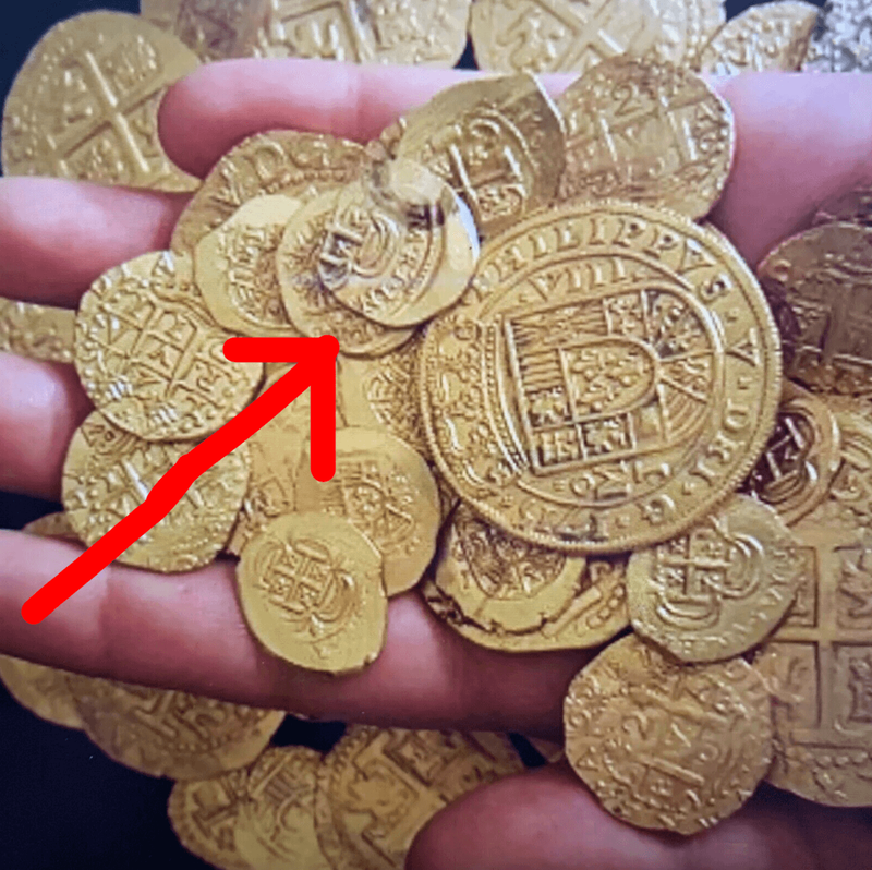 Mexico 1 Escudo 1714 "Fleet Shipwreck - Douglas Beach Find" NGC 61 4