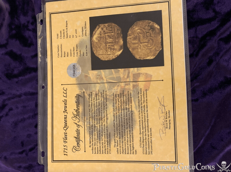 Colombia 2 Escudos 1667-93 "1715 Fleet Shipwreck" Cannon Find (2010!) 7