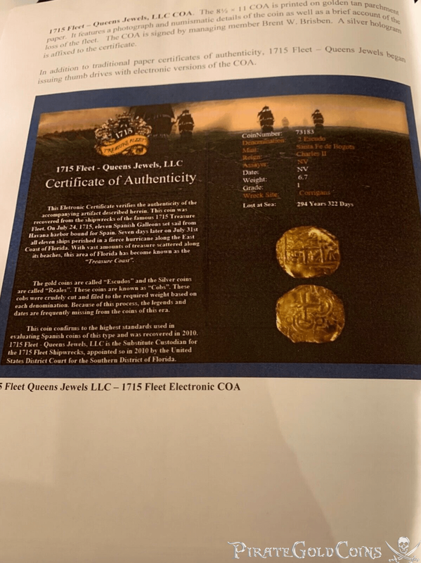 Colombia 2 Escudos 1667-93 "1715 Fleet Shipwreck" Cannon Find (2010!) 10