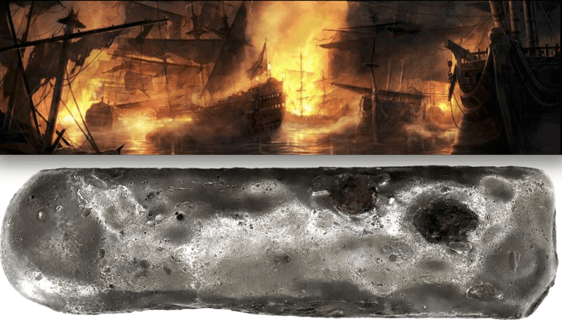 Dutch East India Trading Co "Bredenhoff 1753 Shipwreck" Silver Bar 43 Ounces 5