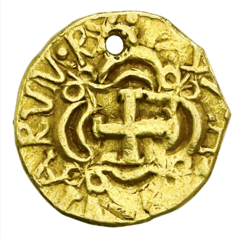 Colombia 2 Escudos 1747 with Hole for Pendant! 4