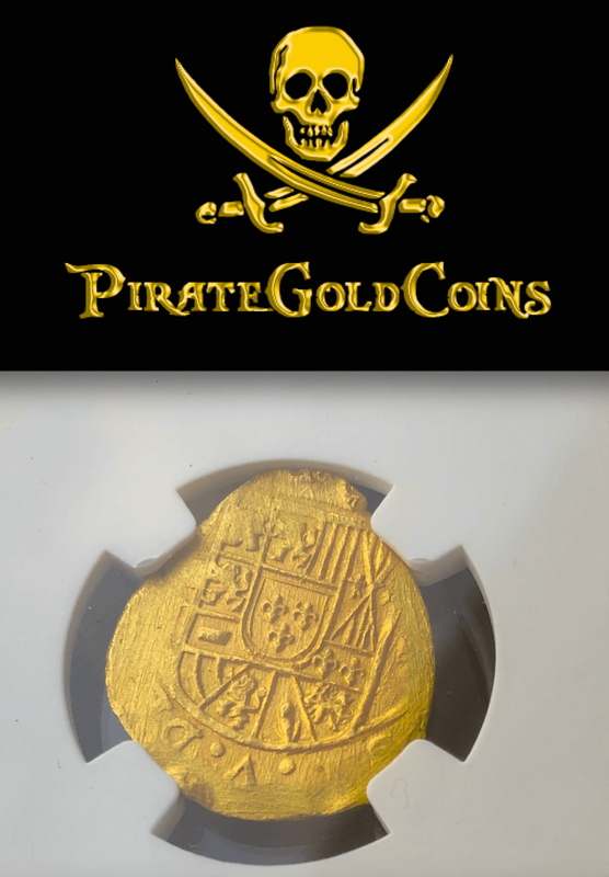 Mexico 2 Escudos 1714-31 "1715 Fleet Shipwreck" NGC 64 2