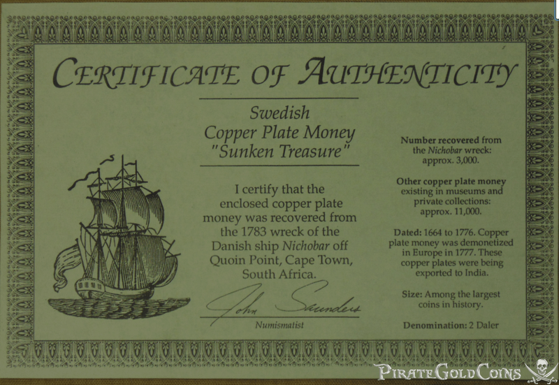 Shipwreck Ingot Nicobar Fleet Shipwreck 1750 (Dated!) 2