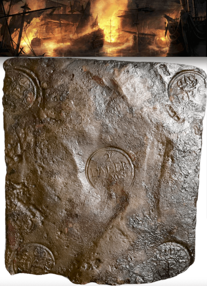 Nicobar Shipwreck Money Plate Dated 1750 2