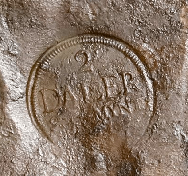 Nicobar Shipwreck Money Plate Dated 1750 4