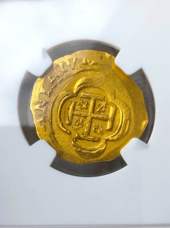 Mexico 4 Escudos 1714-21 "1715 Fleet Shipwreck" NGC 64 5