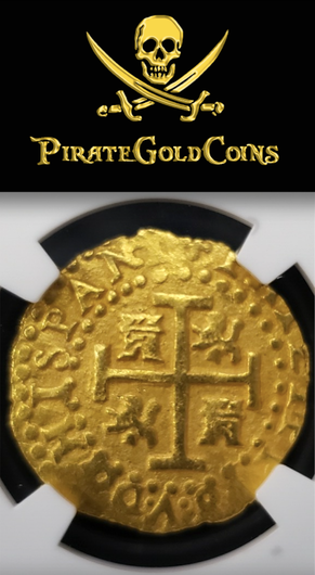 Peru 2 Escudos 1711 "1715 Fleet Shipwreck" NGC 63