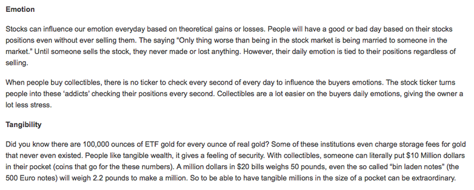 The Open News: Stocks vs Collectibles - Page 3